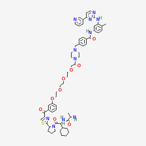 molecular formula C62H75N11O9S B12297329 SNIPER(ABL)-058 