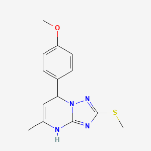 7-(4-Methoxyphenyl)-5-methyl-2-(methylthio)-1,7-dihydro-[1,2,4]triazolo[1,5-a]pyrimidine
