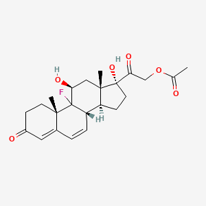 6-Dehydrofluorocortisol acetate