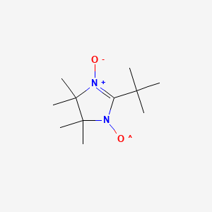 molecular formula C11H21N2O2 B1229748 2-tert-Butyl-4,4,5,5-tetramethylimidazoline-3-oxide 1-oxyl CAS No. 38582-80-8
