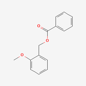 molecular formula C15H14O3 B1229753 Benzenemethanol, 2-methoxy-, benzoate CAS No. 64421-25-6
