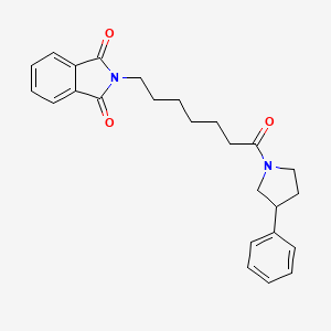 2-[7-Oxo-7-(3-phenyl-1-pyrrolidinyl)heptyl]isoindole-1,3-dione