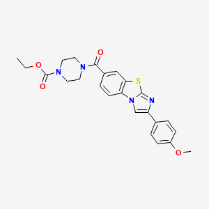 Ethyl 4-{[2-(4-methoxyphenyl)imidazo[2,1-b][1,3]benzothiazol-7-yl]carbonyl}piperazine-1-carboxylate