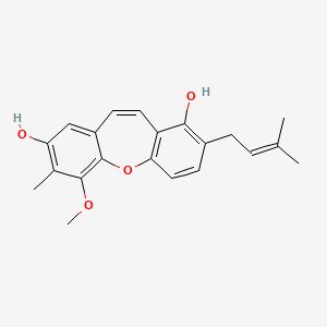 molecular formula C21H22O4 B1229767 Bauhinoxepin B 