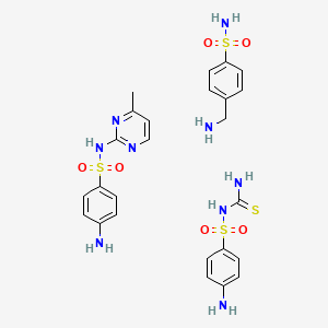 molecular formula C25H31N9O6S4 B1229771 Supronal CAS No. 8015-41-6