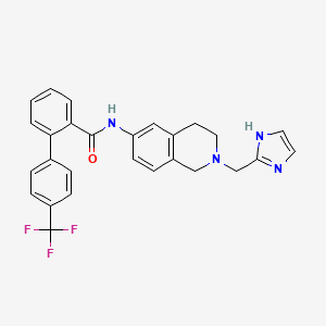 molecular formula C27H23F3N4O B12297724 CP-319340(free base) 