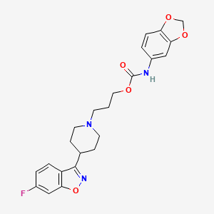 4-(6-Flouro-1,2-benzisoxazol-3-yl)-1-(3-(3,4-methylenedioxyphenylcarbamoyloxy)propyl)piperidine