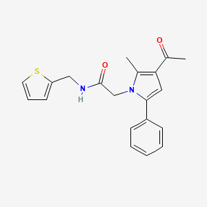 2-(3-acetyl-2-methyl-5-phenyl-1-pyrrolyl)-N-(thiophen-2-ylmethyl)acetamide