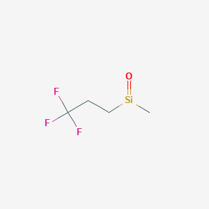 molecular formula C4H7F3OSi B1229806 甲基(3,3,3-三氟丙基)硅酮 CAS No. 63148-56-1