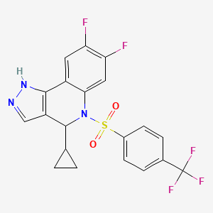 molecular formula C20H14F5N3O2S B12298091 ELND 006 
