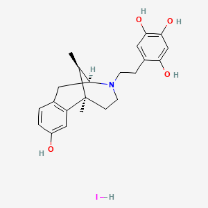 molecular formula C22H28INO4 B1229826 N-(2,4,5-Trihydroxyphenethyl)normetazocine CAS No. 62228-26-6