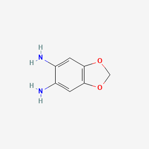 molecular formula C7H8N2O2 B1229829 1,3-Benzodioxole-5,6-diamine CAS No. 38608-07-0