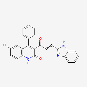 molecular formula C25H16ClN3O2 B1229842 BI 69A11 