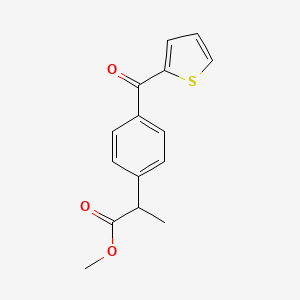 molecular formula C15H14O3S B1229844 Suprofen methyl ester 