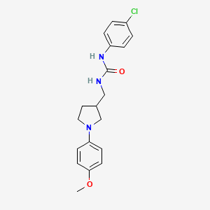 molecular formula C19H22ClN3O2 B1229845 1-(4-Chlorophenyl)-3-[[1-(4-methoxyphenyl)-3-pyrrolidinyl]methyl]urea 