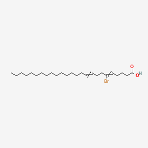 molecular formula C25H45BrO2 B1229852 6-Bromo-5,9-pentacosadienoic acid 