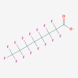molecular formula C8F15O2- B1229875 Pentadecafluorooctanoate 