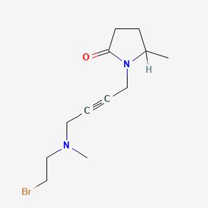 N-(4-((2-Bromoethyl)methylamino)-2-butynyl)-5-methyl-2-pyrrolidone