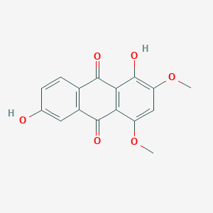 molecular formula C16H12O6 B122990 1,6-Dihydroxy-2,4-dimethoxyanthraquinone CAS No. 142878-33-9