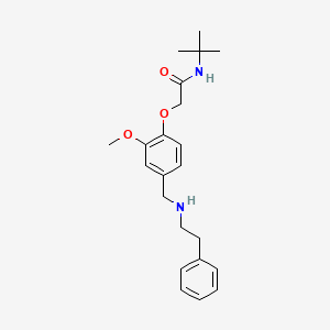 N-tert-butyl-2-[2-methoxy-4-[(2-phenylethylamino)methyl]phenoxy]acetamide