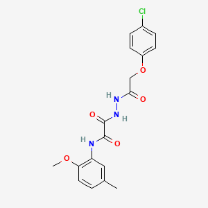 2-[[2-(4-chlorophenoxy)-1-oxoethyl]hydrazo]-N-(2-methoxy-5-methylphenyl)-2-oxoacetamide