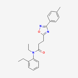 N-ethyl-N-(2-ethylphenyl)-3-[3-(4-methylphenyl)-1,2,4-oxadiazol-5-yl]propanamide