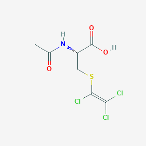 molecular formula C7H8Cl3NO3S B122992 S-Trichlorovinyl-N-acetylcysteine CAS No. 111348-61-9