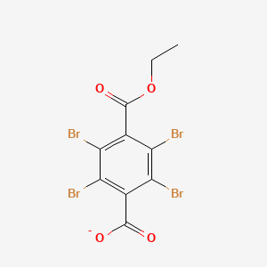 molecular formula C10H5Br4O4- B12299261 2,3,5,6-Tetrabromo-4-ethoxycarbonylbenzoate 