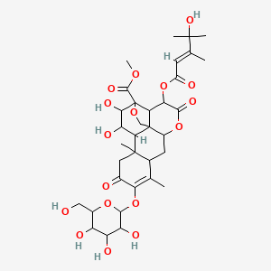 molecular formula C34H46O17 B12299273 Yadanzioside L 