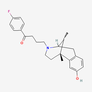 2-(3-(p-Fluorobenzoyl)-1-propyl)-5-alpha,9-alpha-dimethyl-2'-hydroxy-6,7-benzomorphan