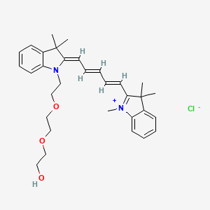 N-Methyl-N'-(hydroxy-PEG2)-Cy5