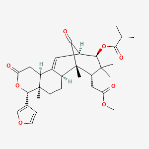 Methyl 3-isobutyryloxy-1-oxomeliac-8(30)-enate