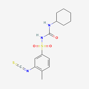 N-((Cyclohexylamino)carbonyl)-3-isothiocyanato-4-methylbenzenesulfonamide