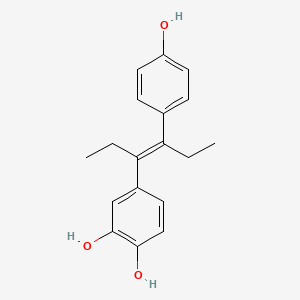 molecular formula C18H20O3 B1229973 alpha,alpha'-Diethyl-3,4,4'-stilbenetriol CAS No. 71113-07-0