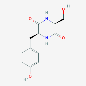 molecular formula C12H14N2O4 B1229981 CYCLO(-SER-TYR) CAS No. 21754-31-4