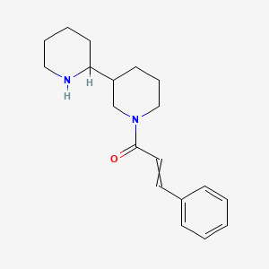 molecular formula C19H26N2O B1229988 3-Phenyl-1-(3-piperidin-2-ylpiperidin-1-yl)prop-2-en-1-one 