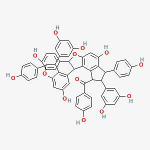 molecular formula C56H42O13 B12299942 Caraganaphenol A 