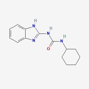 molecular formula C14H18N4O B1229997 1-(1H-benzimidazol-2-yl)-3-cyclohexylurea 