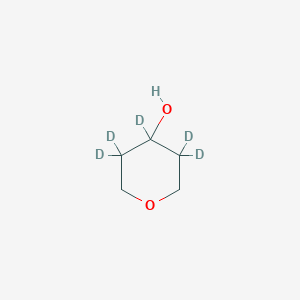 molecular formula C5H10O2 B12300008 Tetrahydro-2H-pyran-4-ol-d5 