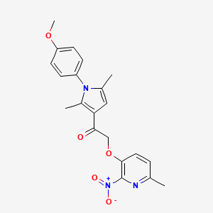 1-[1-(4-Methoxyphenyl)-2,5-dimethyl-3-pyrrolyl]-2-[(6-methyl-2-nitro-3-pyridinyl)oxy]ethanone