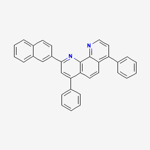 molecular formula C34H22N2 B12300062 2-(Naphthalen-2-yl)-4,7-diphenyl-1,10-phenanthroline 