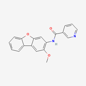 molecular formula C19H14N2O3 B1230010 N-(2-methoxy-3-dibenzofuranyl)-3-pyridinecarboxamide 