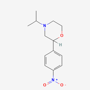 molecular formula C13H18N2O3 B1230012 2-(4-Nitrophenyl)-4-isopropylmorpholine CAS No. 41191-16-6