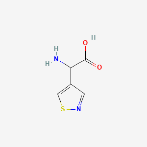 molecular formula C5H6N2O2S B1230020 4-Isothiazoleglycine CAS No. 34653-48-0