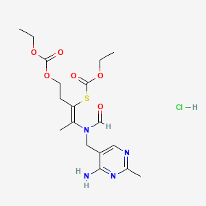 molecular formula C18H27ClN4O6S B1230024 Cetotiamine hydrochloride CAS No. 616-96-6