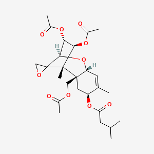 molecular formula C26H36O10 B1230025 3,4,15-Tris(acetyloxy)-12,13-epoxytrichothec-9-en-8-yl 3-methylbutanoate 