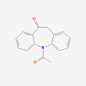 molecular formula C16H13NO2 B123004 5-Acetyl-5H-dibenzo[b,f]azepin-10(11H)-one CAS No. 28291-63-6