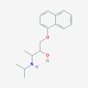 molecular formula C17H23NO2 B1230040 2-Butanol, 3-((1-methylethyl)amino)-1-(1-naphthalenyloxy)- CAS No. 21912-00-5