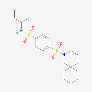 4-(2-azaspiro[5.5]undecan-2-ylsulfonyl)-N-butan-2-ylbenzenesulfonamide