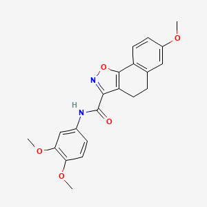 N-(3,4-dimethoxyphenyl)-7-methoxy-4,5-dihydrobenzo[g][1,2]benzoxazole-3-carboxamide